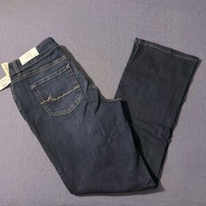 NWT Maurices Blue Denim Size 14 Classic Slim Boot Original Fit